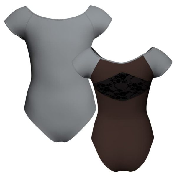 body danza bicolore maniche aletta con inserto belen pro plh2401