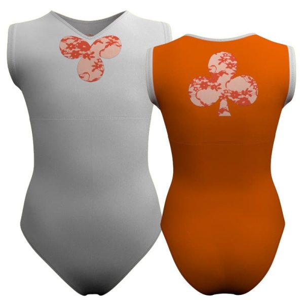 body danza bicolore senza manica con inserto belen pro plh112