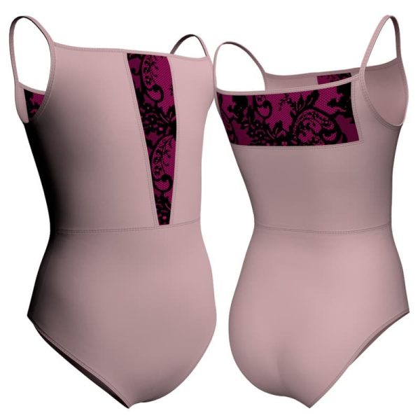 body danza bretelle con inserto belen pbe1171