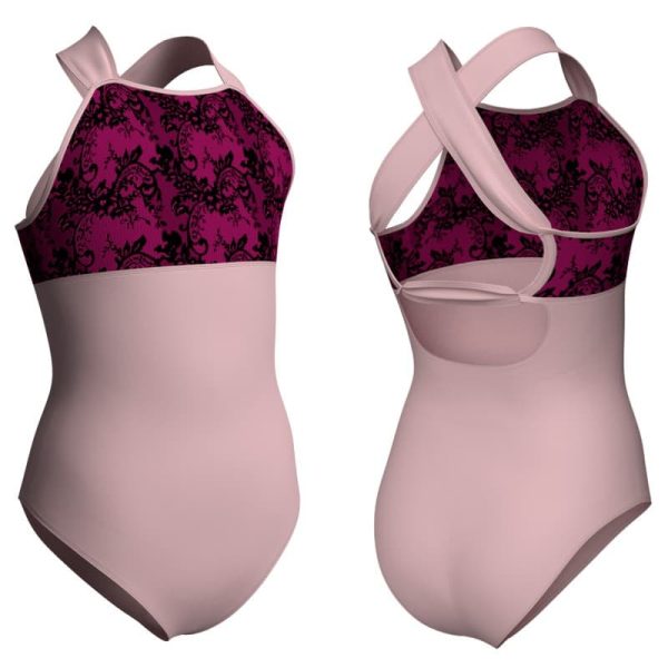 body danza bretelle con inserto belen pbe2321