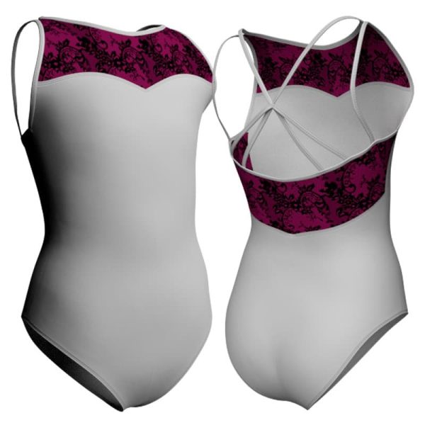 body danza bretelle con inserto belen pbe234