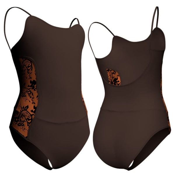 body danza bretelle con inserto belen pbe2629