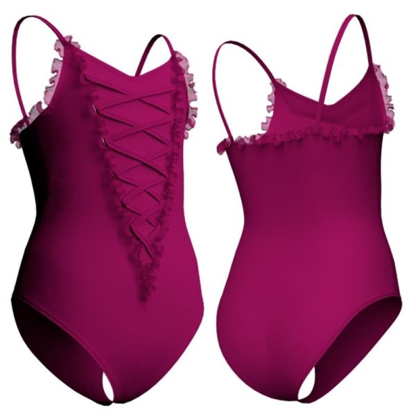 body danza bretelle con inserto plc26242