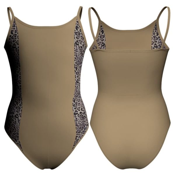 body danza bretelle con inserto pois dama animal pda400t