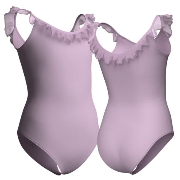 body danza bretelle con ruche plc2642