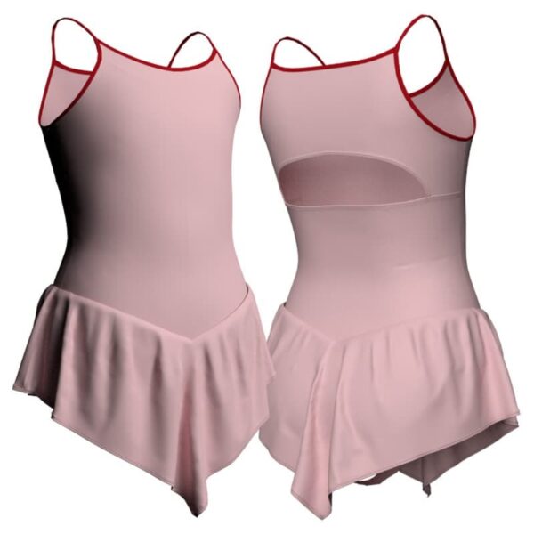 body danza con gonnellino a bretelle e inserto sk714lcl1292 1