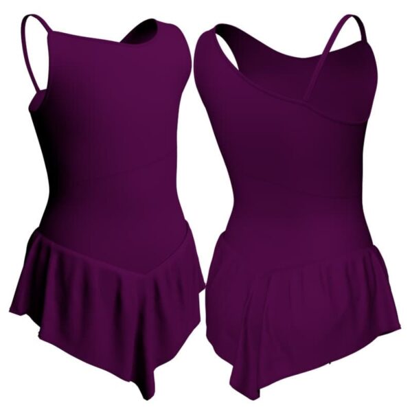 body danza con gonnellino a bretelle e inserto sk714lcl2262