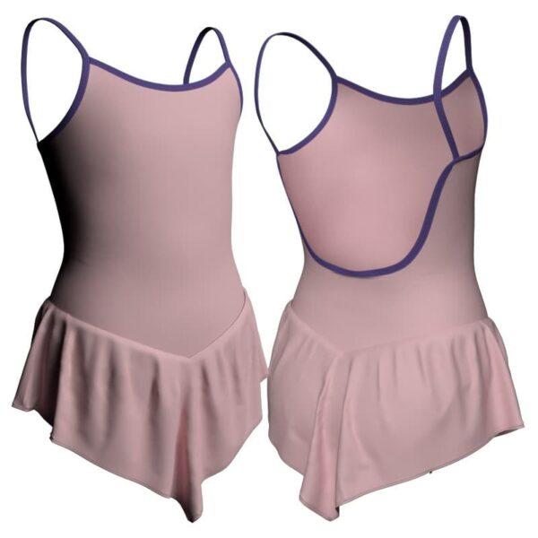 body danza con gonnellino a bretelle sk714lcl10101