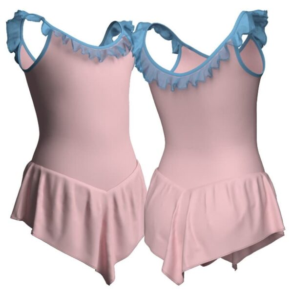 body danza con gonnellino a bretelle sk714lcl2642