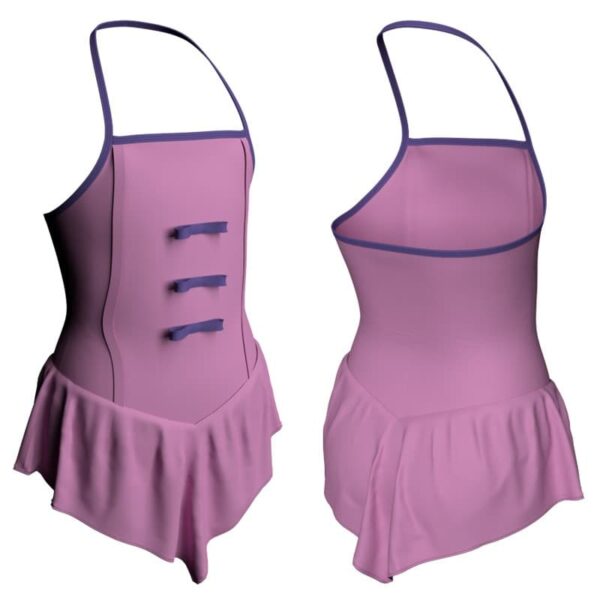 body danza con gonnellino a bretelle sk714lcl2647