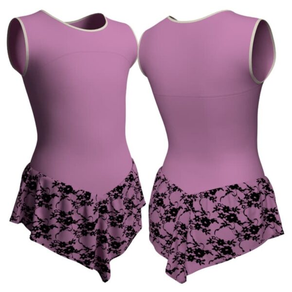 body danza con gonnellino in belen pro senza maniche e inserto sk714lcb2191