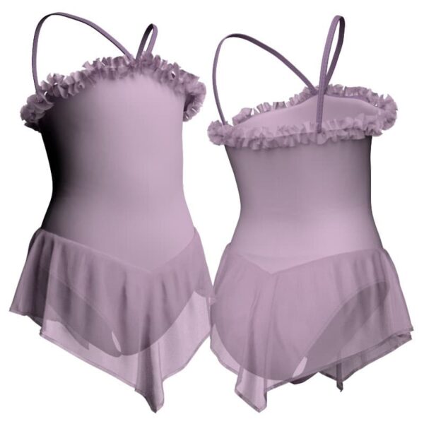 body danza con gonnellino in chiffon a bretelle sk714lcc2025t