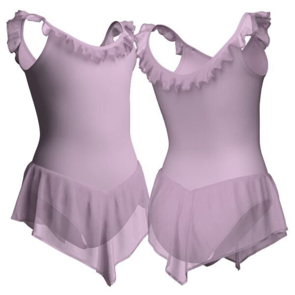 body danza con gonnellino in chiffon a bretelle sk714lcc26421