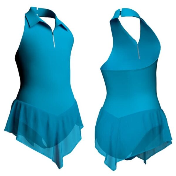 body danza con gonnellino in chiffon scollo americana sk714lcc1301