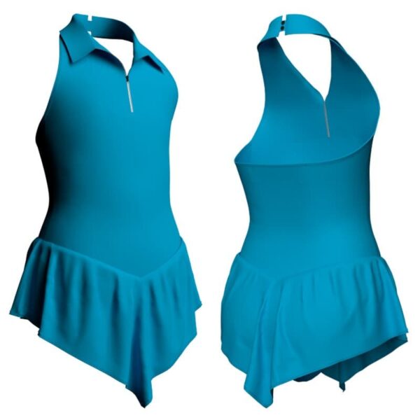 body danza con gonnellino scollo americana sk714lcl1301