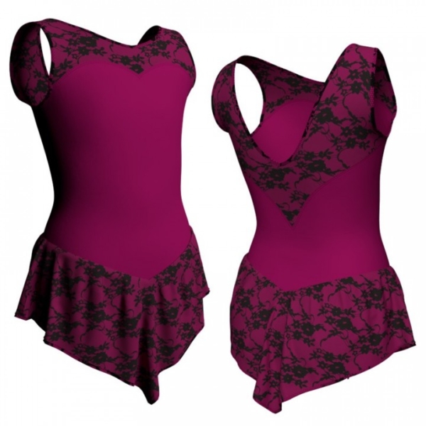 body danza fashion con gonnellino gt103bln 3