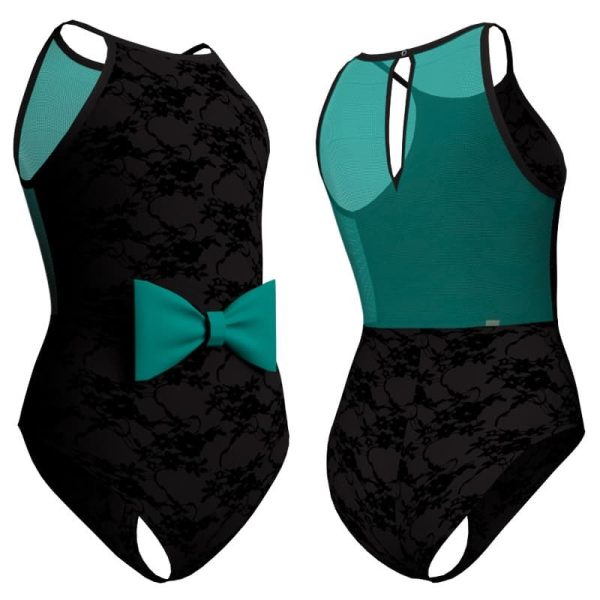 body danza in belen pro bretelle con inserto in rete o pizzo pbrm10001