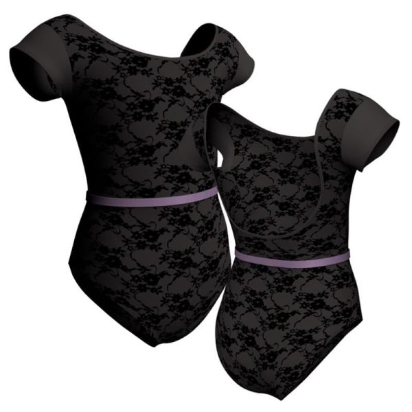 body danza in belen pro maniche aletta con inserto pbl2109t1