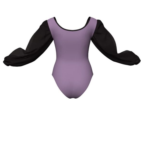 body danza in belen pro maniche lunghe con inserto in rete o pizzo pba26331