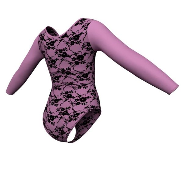 body danza in belen pro maniche lunghe con inserto pbl2537t1