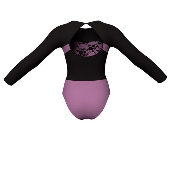 body danza in belen pro maniche lunghe con inserto pla1103