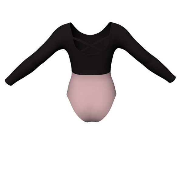 body danza in belen pro maniche lunghe con inserto pla2281