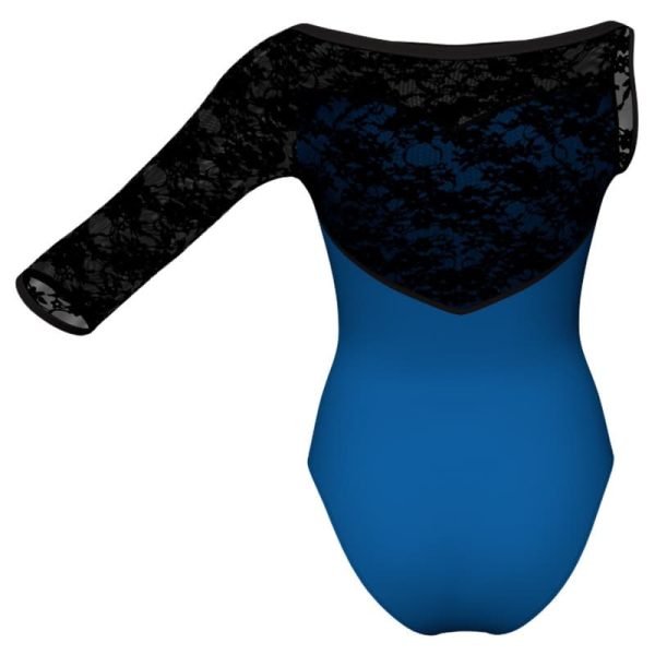 body danza in belen pro monospalla con inserto in rete o pizzo pba105sst3