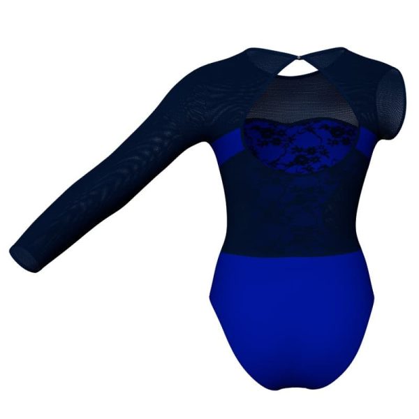 body danza in belen pro monospalla con inserto in rete o pizzo pba110sst3