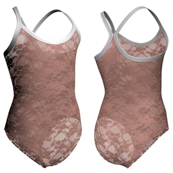 body danza in pizzo o rete bretelle ppf434