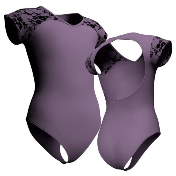 body danza maniche aletta con inserto belen pro plb126ss