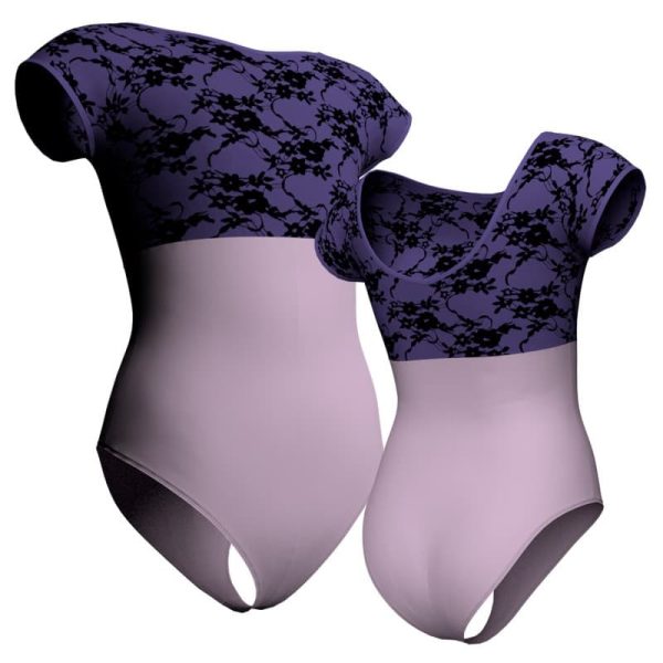 body danza maniche aletta con inserto belen pro plb128ss