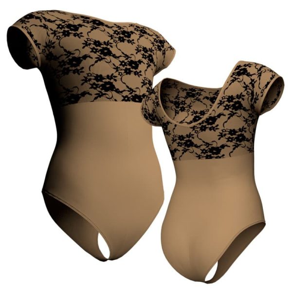 body danza maniche aletta con inserto belen pro plb128ss3