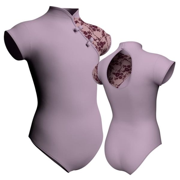 body danza maniche aletta con inserto belen pro plb25061