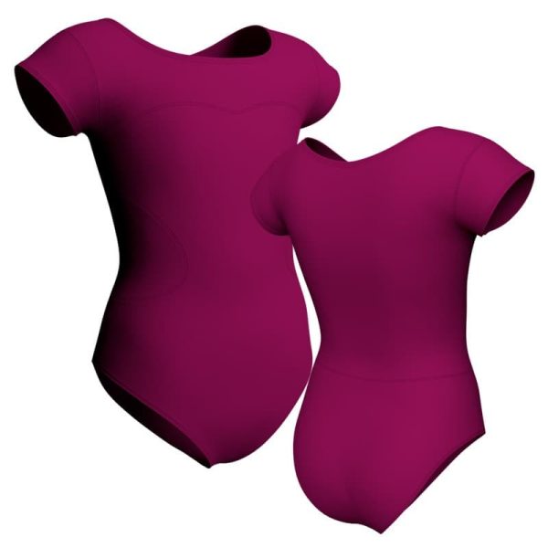 body danza maniche aletta con inserto plc10011