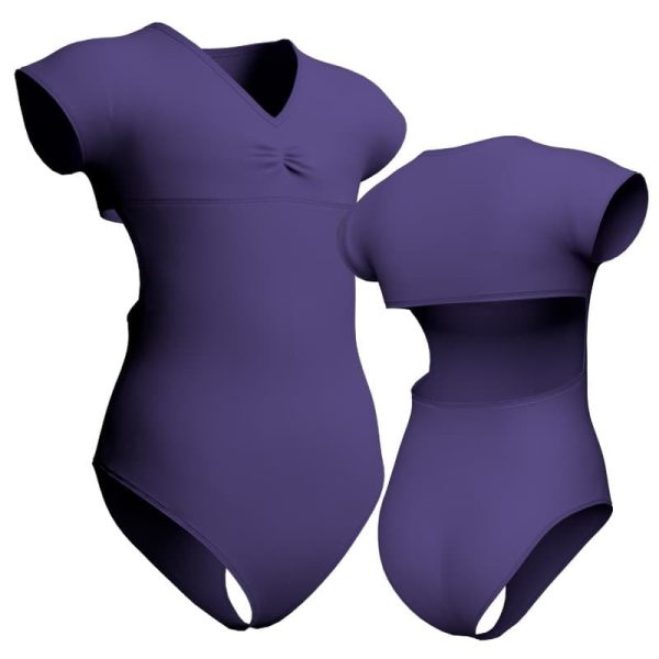 body danza maniche aletta con inserto plc1221