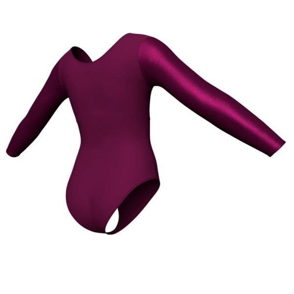 body danza maniche lunghe con inserto in lurex plx2537t5