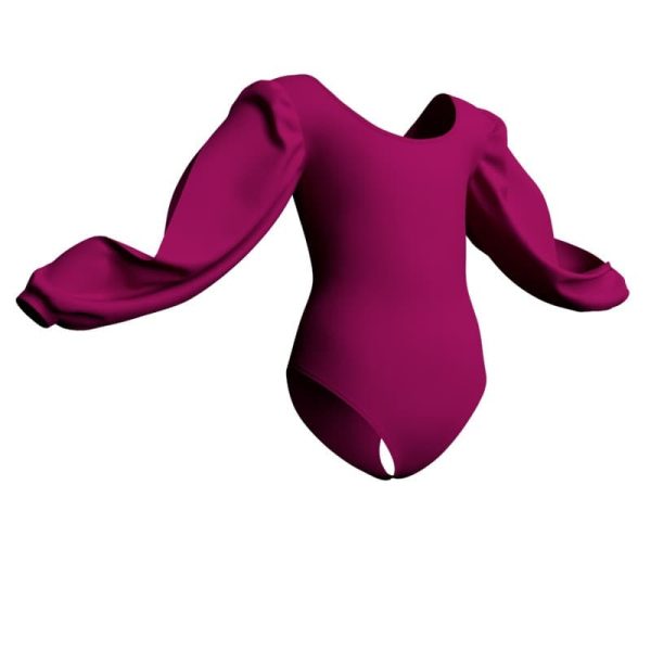 body danza maniche lunghe con inserto plc26332