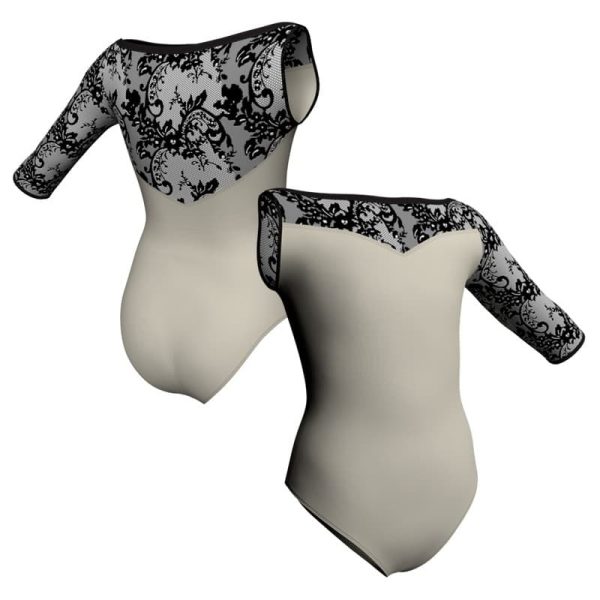 body danza monospalla con inserto belen pbe105sst1