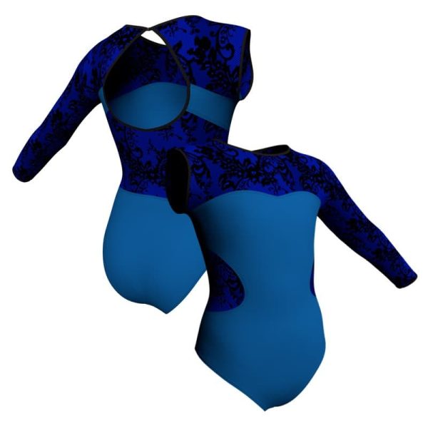 body danza monospalla con inserto belen pbe110sst1