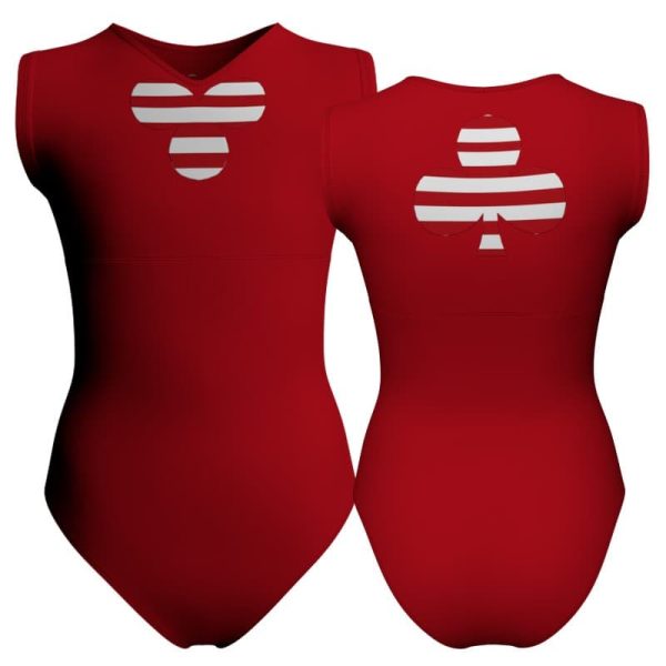 body danza senza manica con inserto pois dama animal pda112