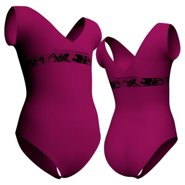 body danza senza maniche con inserto belen pbe1211