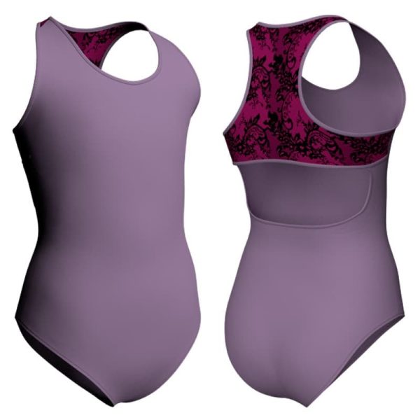 body danza senza maniche con inserto belen pbe2371