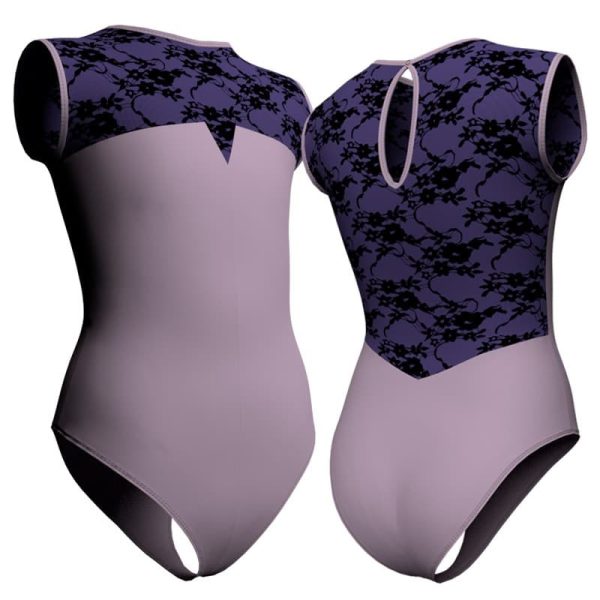 body danza senza maniche con inserto belen pro plb1232