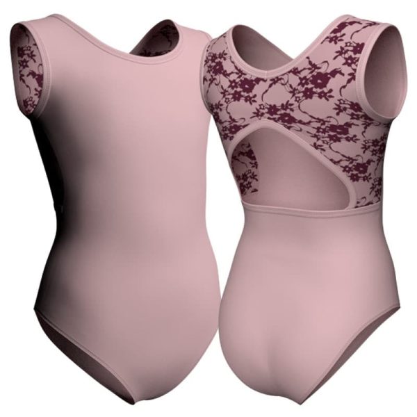 body danza senza maniche con inserto belen pro plb2232