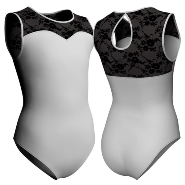 body danza senza maniche con inserto belen pro plb2382