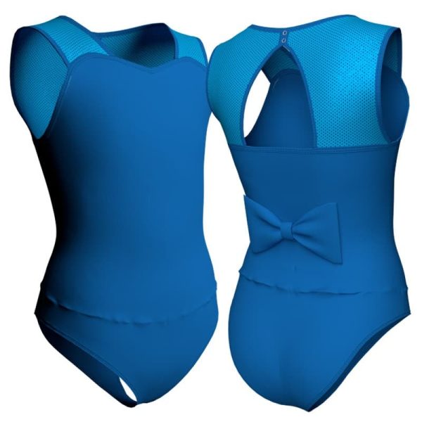 body danza senza maniche con inserto in lurex plxm1001