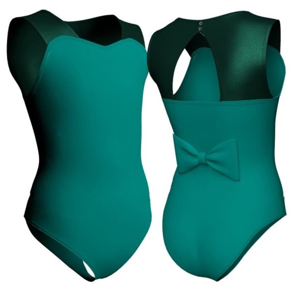 body danza senza maniche con inserto in lurex plxm10012