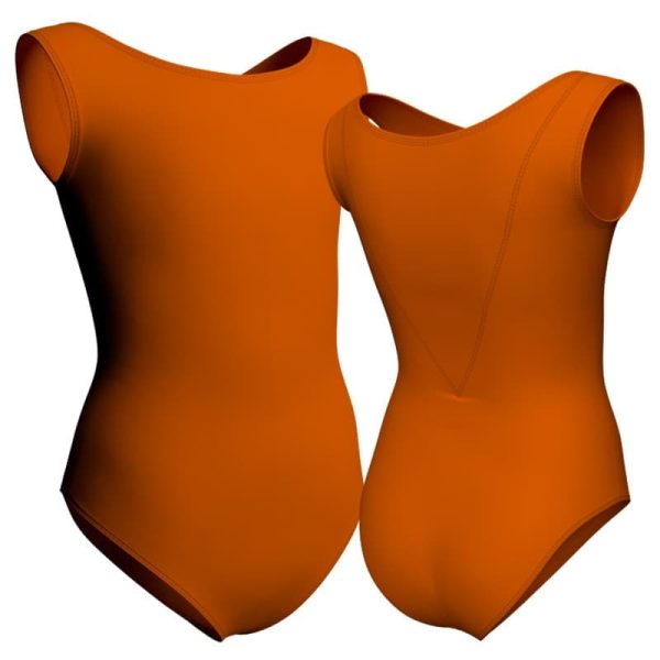 body danza senza maniche con inserto plc10031