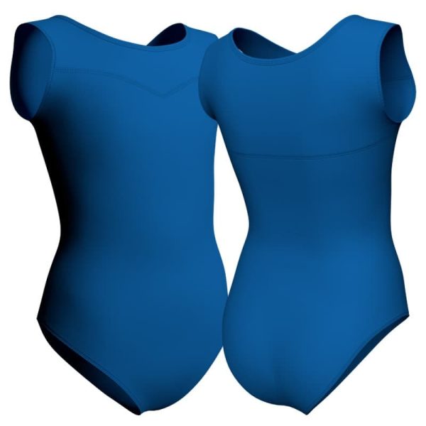 body danza senza maniche con inserto plc1019t1