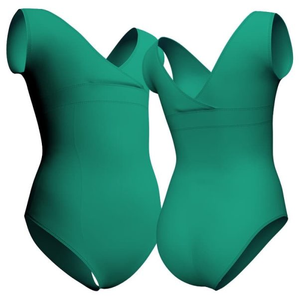 body danza senza maniche con inserto plc1211